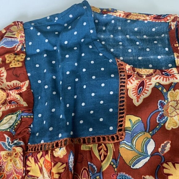 NWT Matilda Jane Woman Fall Garden Mums Blouse, Small - Picture 3 of 9